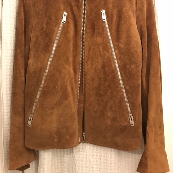 Maison Margiela 5 zip moto jacket suede size 48 - Picture 2 of 5